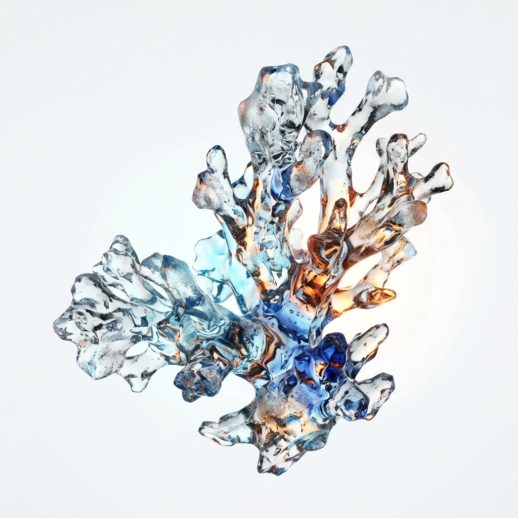 Glass Coral Background